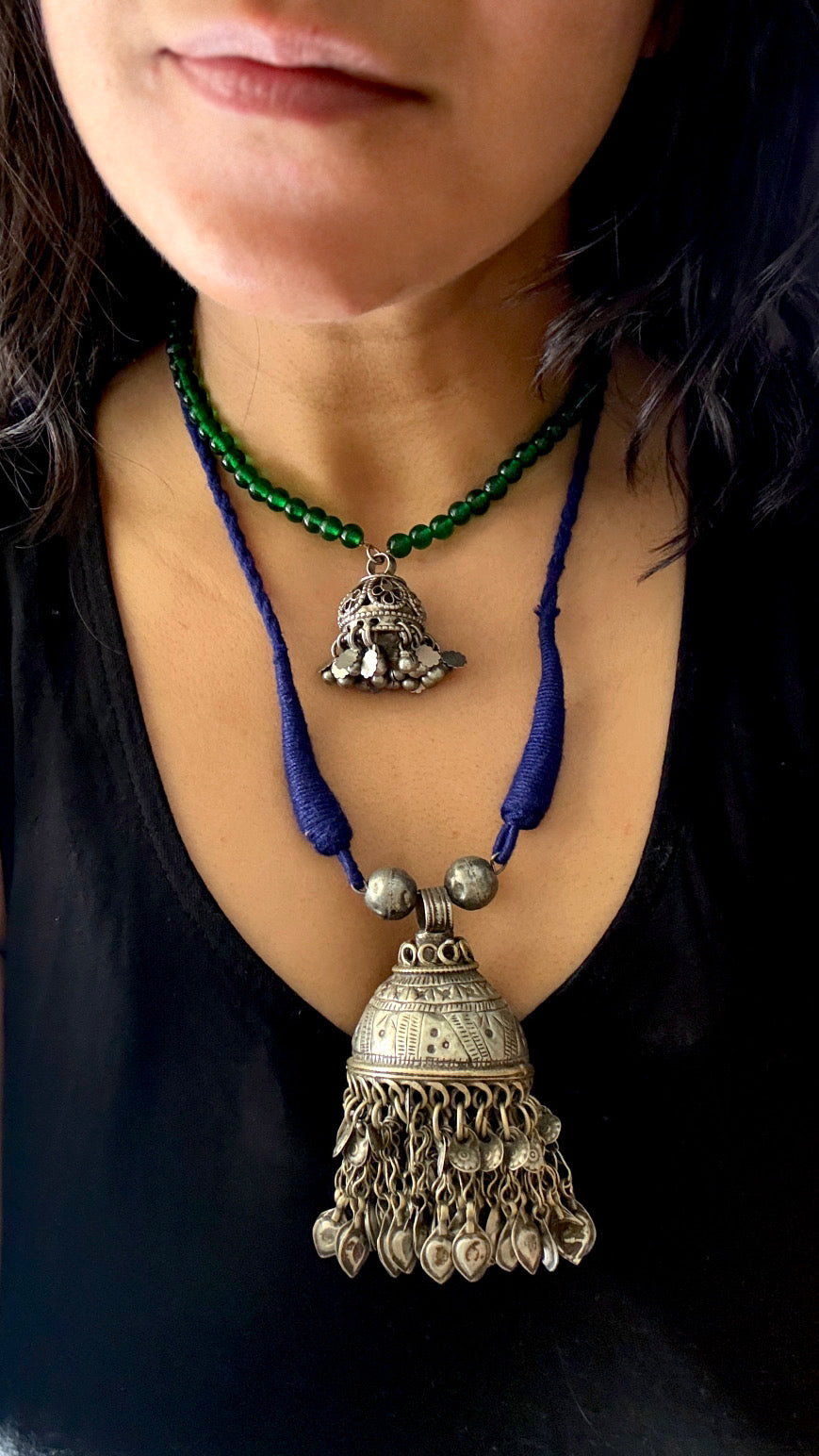 Jhumkha Bead Necklace