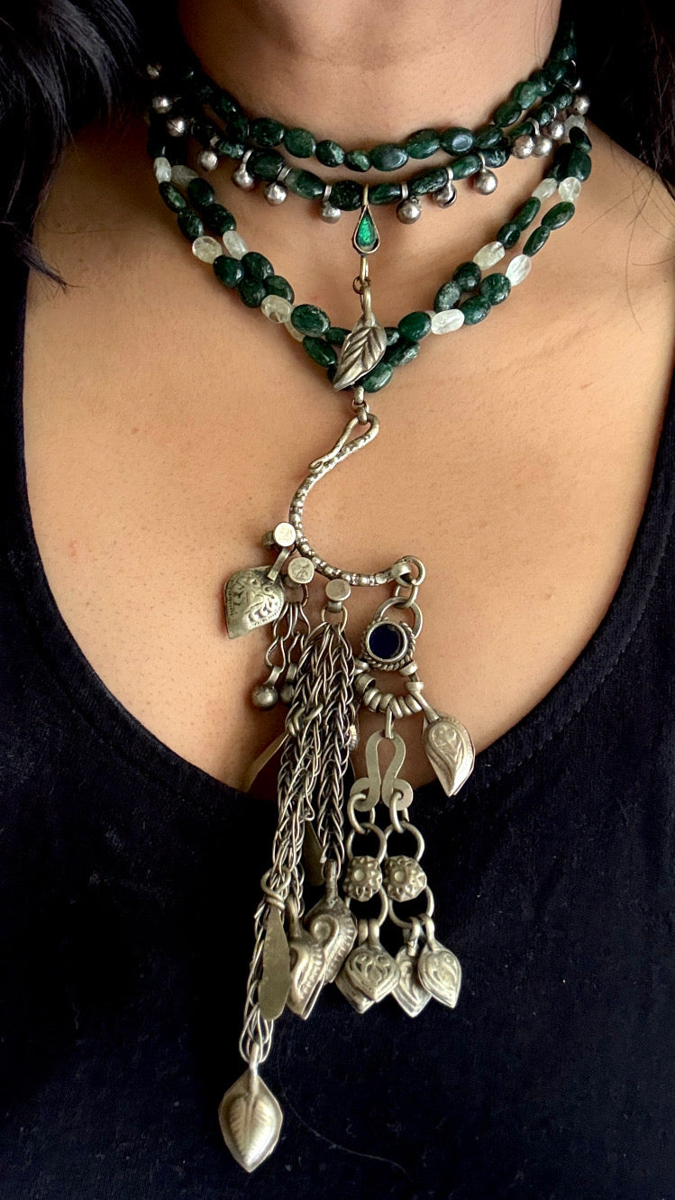 Vintage Bead Choker Necklace