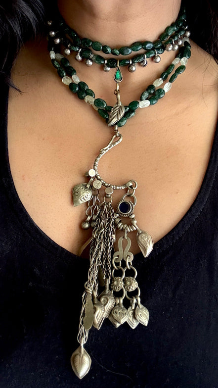 Vintage Bead Choker Necklace