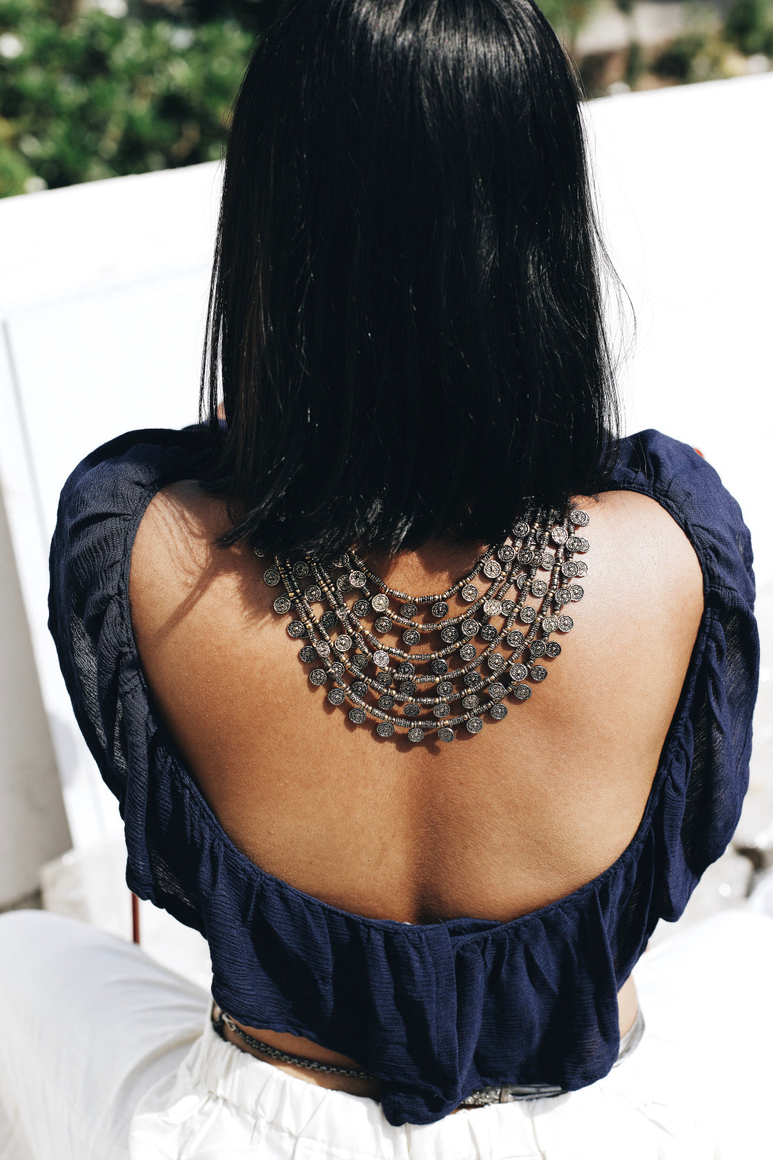 Six Layered Coin Necklace