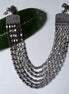 Silver Diamond Layered Necklace