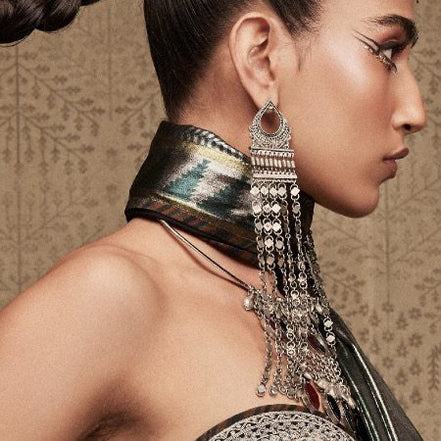 Oversized Diamond Drop Earrings