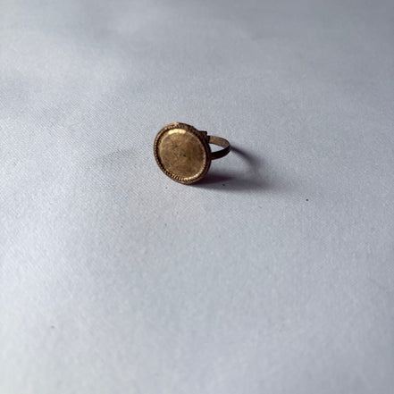 Plain and Gold Ring