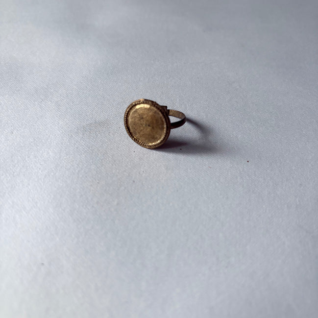 Plain and Gold Ring