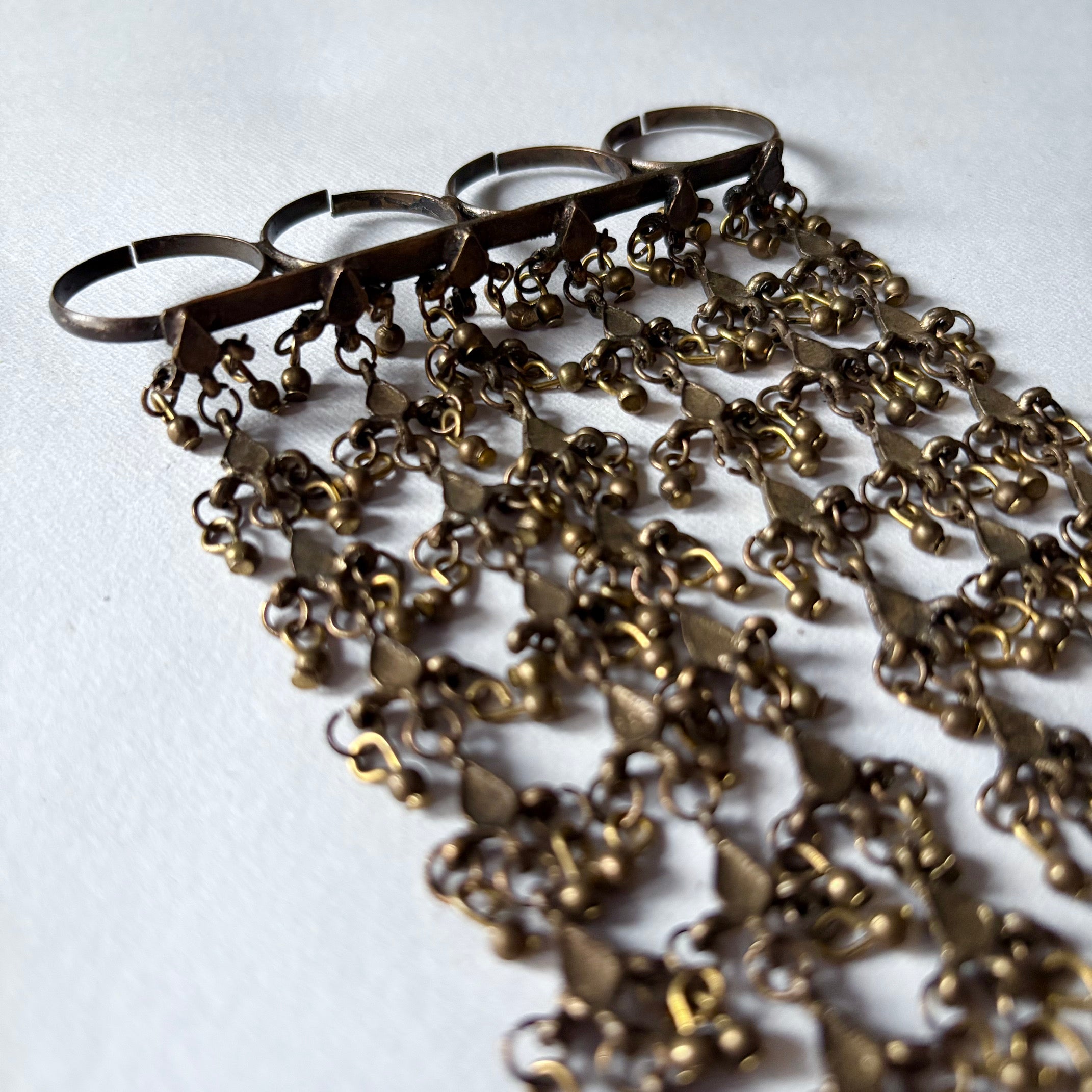 Oversized Gold Drop Ring