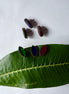 Glass Leaf Earrings