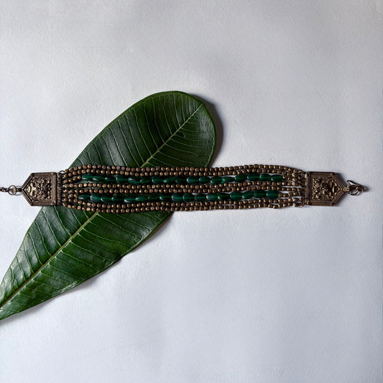 Rajasthani Glass Bead Choker Necklace