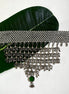 Silver Studded Drop Choker Necklace