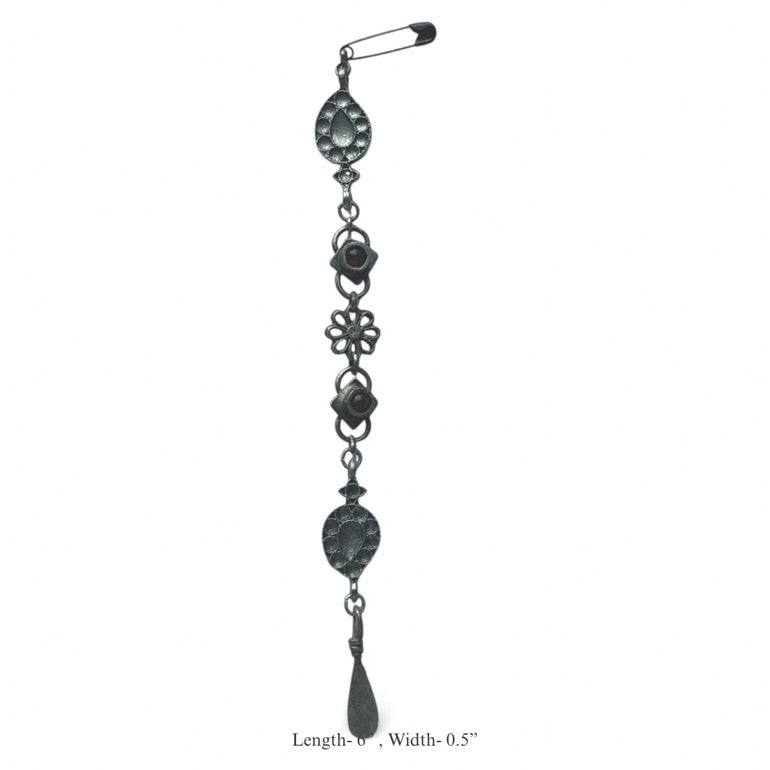 Long Safety Pin Brooch