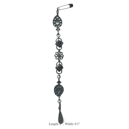 Long Safety Pin Brooch