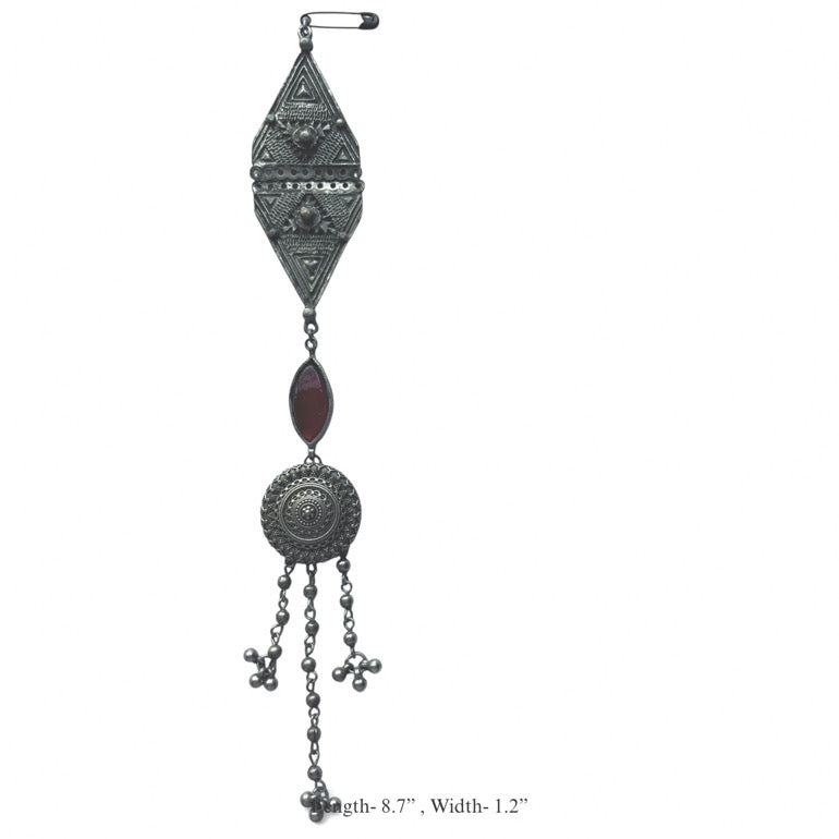 Long Safety Pin Brooch