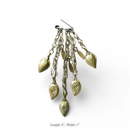 Vintage Charms Safety Pin Brooch