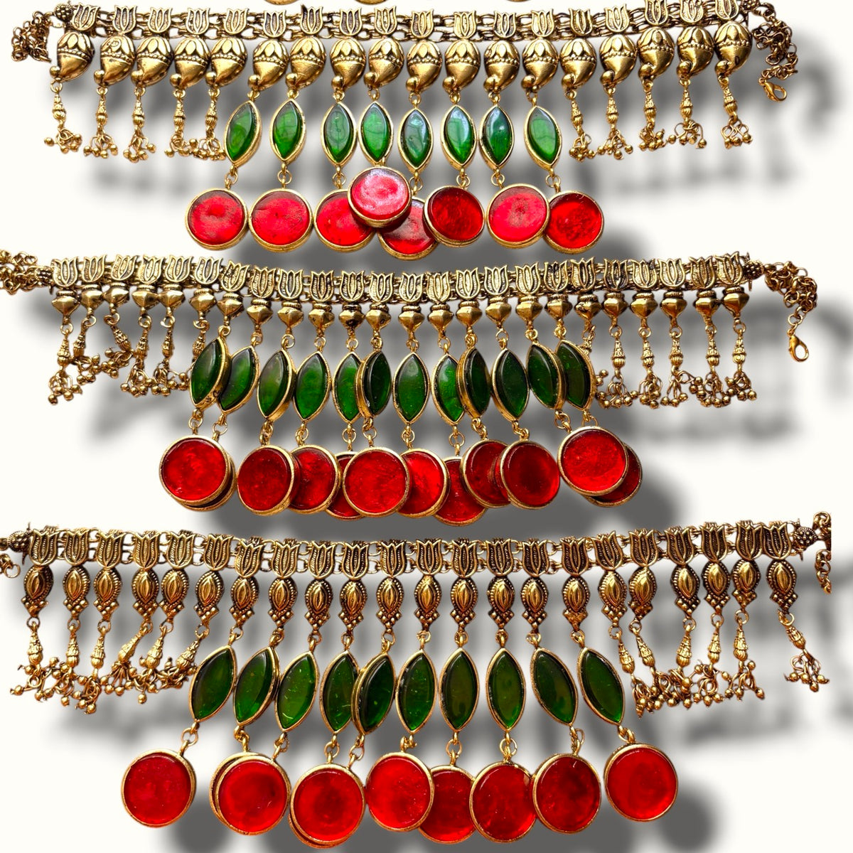 Kamal KunkuPaan Chinchpeti Necklace