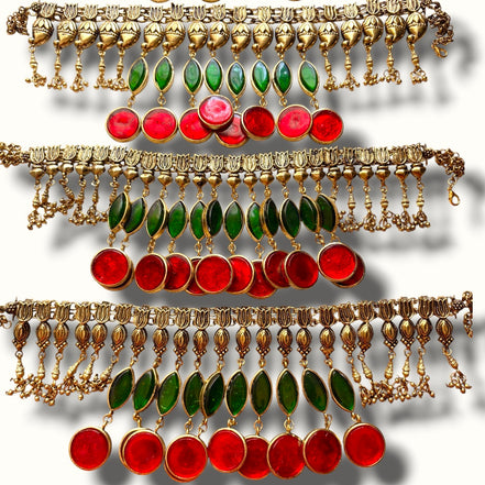 Kamal KunkuPaan Chinchpeti Necklace