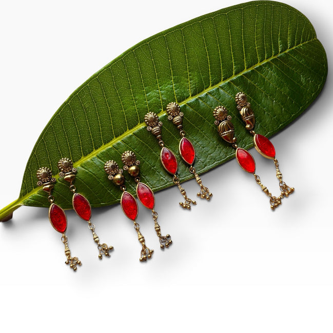 Laal Themb Earrings
