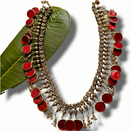 Phool Kunku Necklace