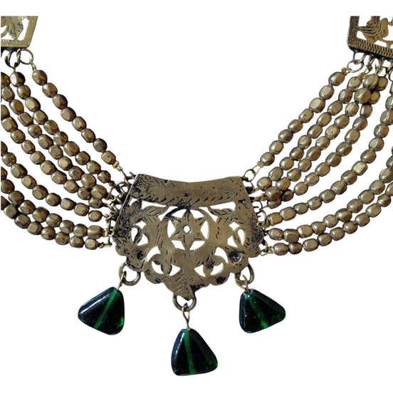 Carved Bead Necklace