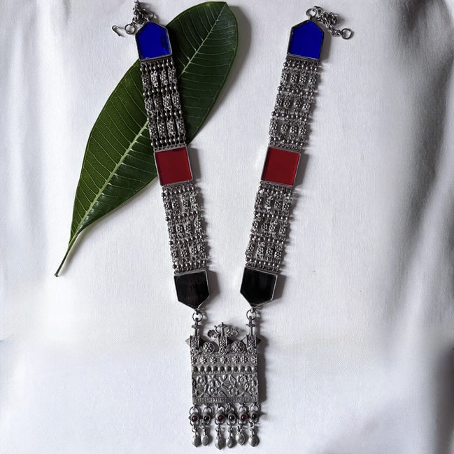 Jaiselmeri Glasswork Haar Necklace