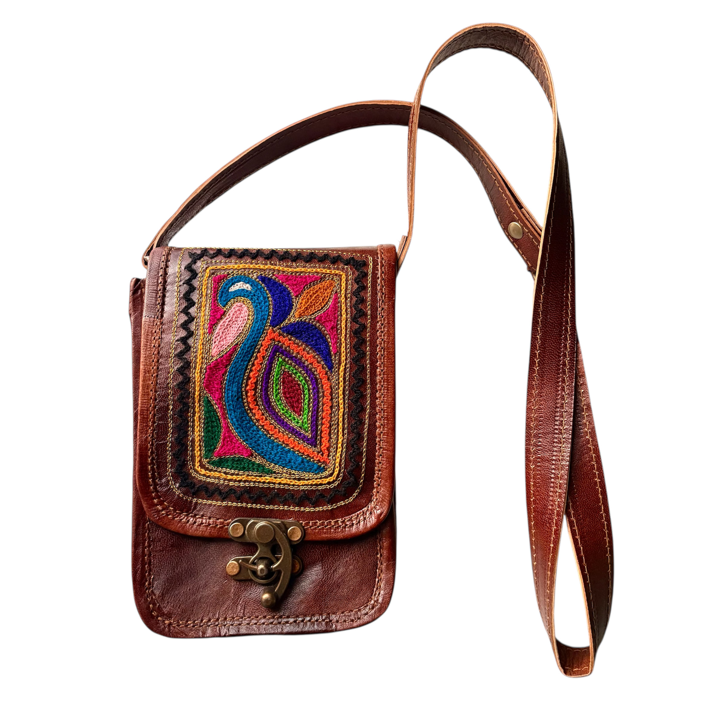 Leather Embroidered Bag3