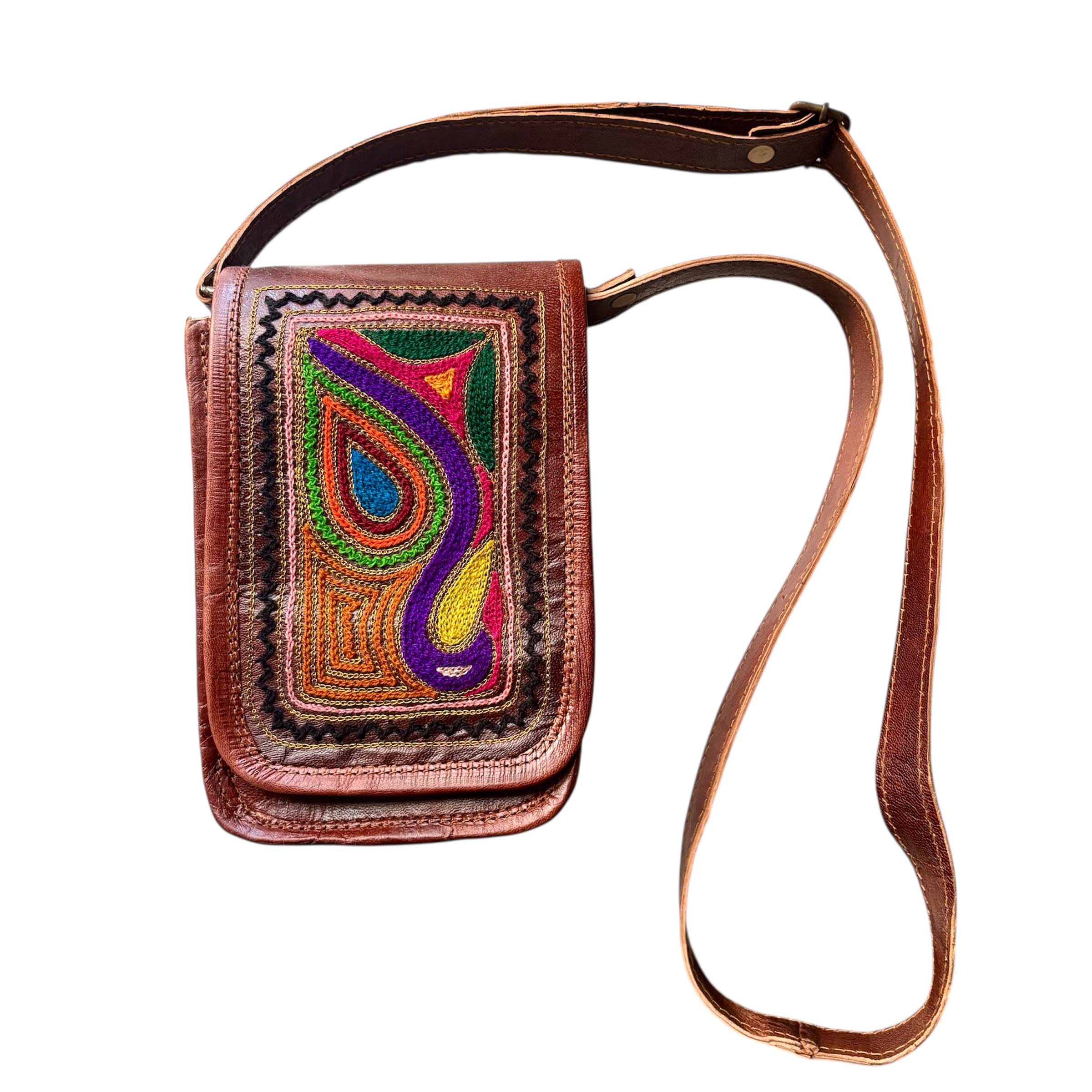 Leather Embroidered Bag11