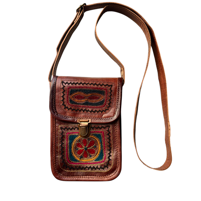 Leather Embroidered Bag13