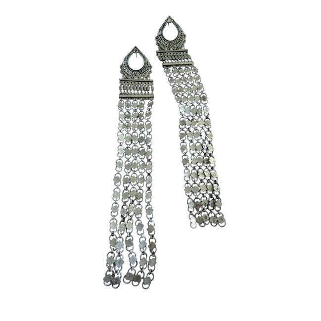 Oversized Diamond Drop Earrings