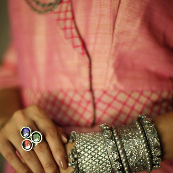 Silver Studded Bracelet