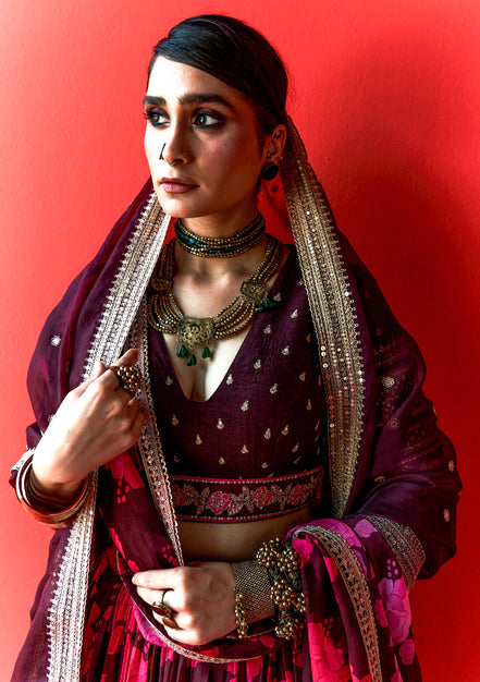 Rajasthani Glass Bead Choker Necklace