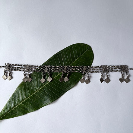 Silver Diamond Choker Necklace