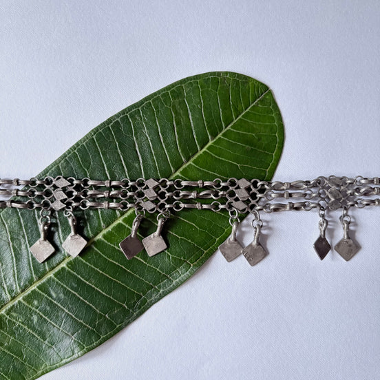 Silver Diamond Choker Necklace