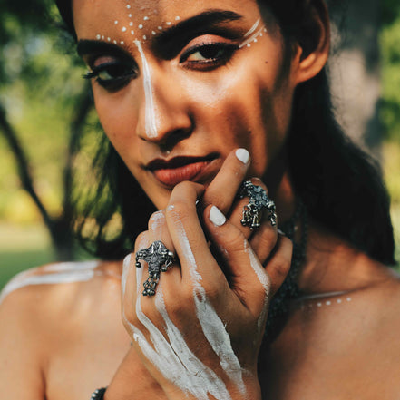 White Peacock Ring image 2