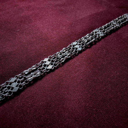 Silver Diamond & Bead image 2