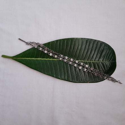 Silver Diamond Anklet image 0