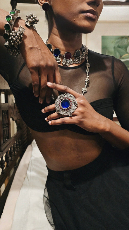 Oversized Glasswork Ring