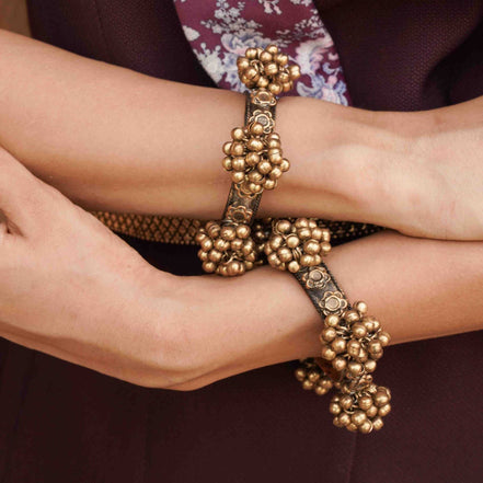 Golden Ghunghru Cuff image 1