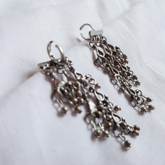 Silver Drop Earcuffs image 1