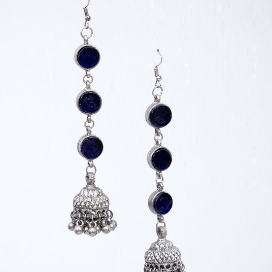 Glass Drop Jhumkha Earrings