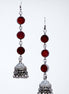 Glass Drop Jhumkha Earrings