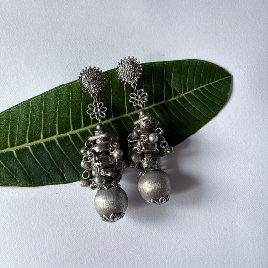Oversized Ghunghru Ball Earrings
