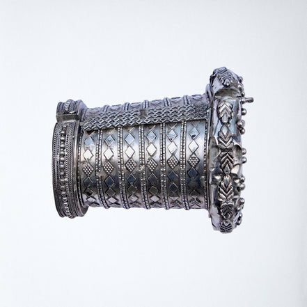 Silver Diamond Cuff