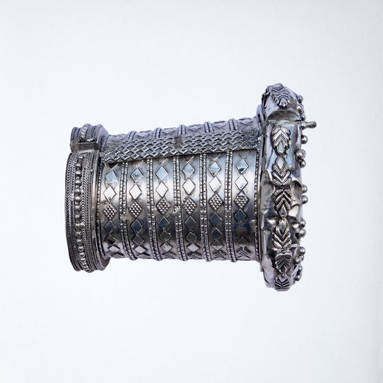 Silver Diamond Cuff