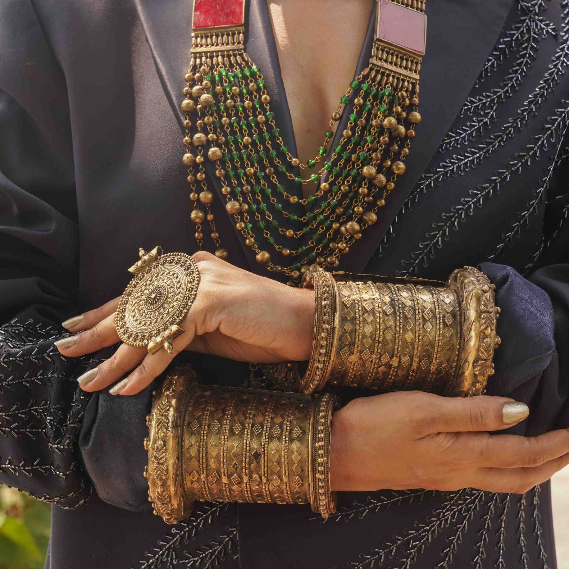 Gold Diamond Cuff image 2