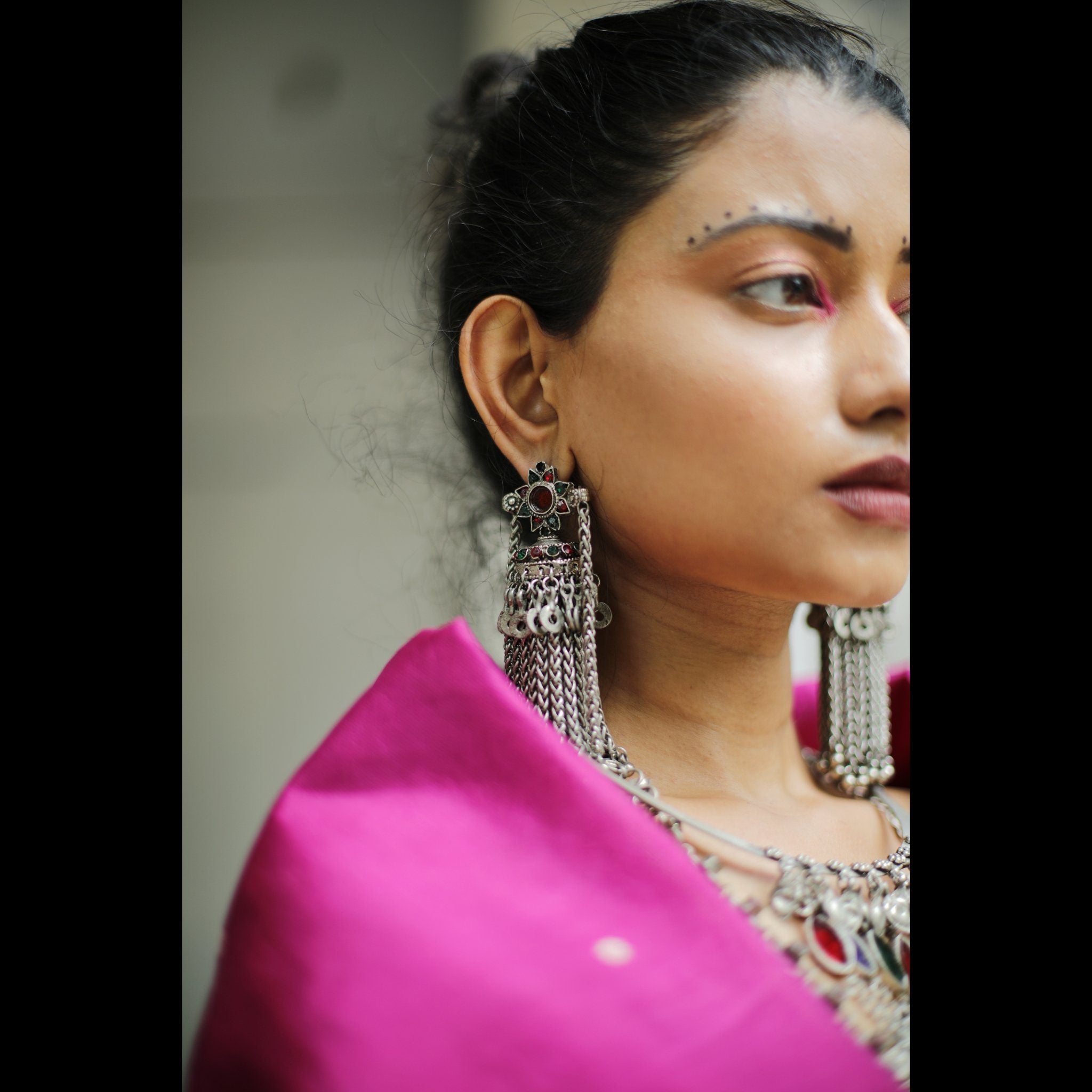 Rajawadi Glasswork Jhumkha