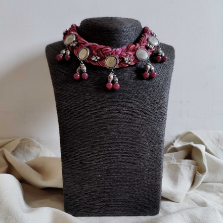 Embellished Thread Choker Necklace