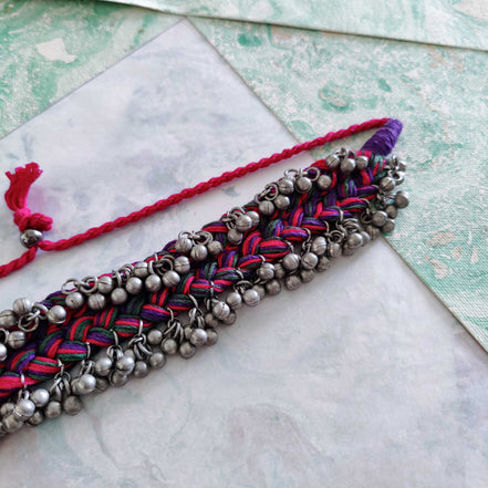 Embellished Thread Choker Necklace