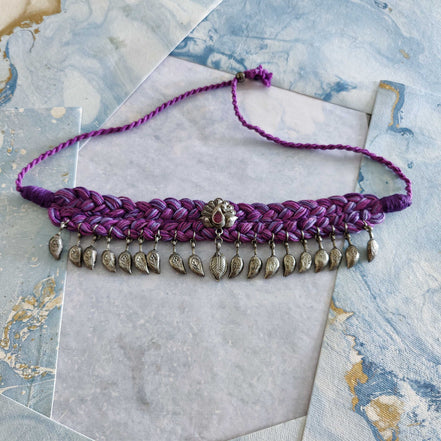 Embellished Thread Choker Necklace