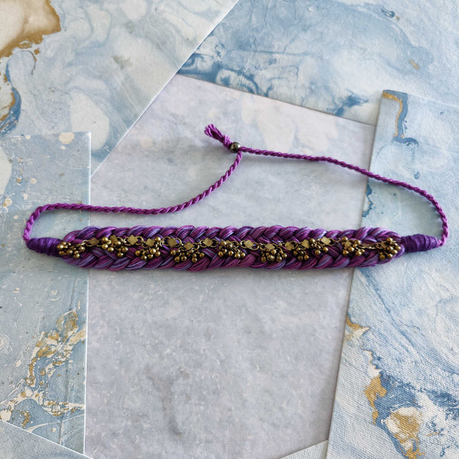 Embellished Thread Choker Necklace