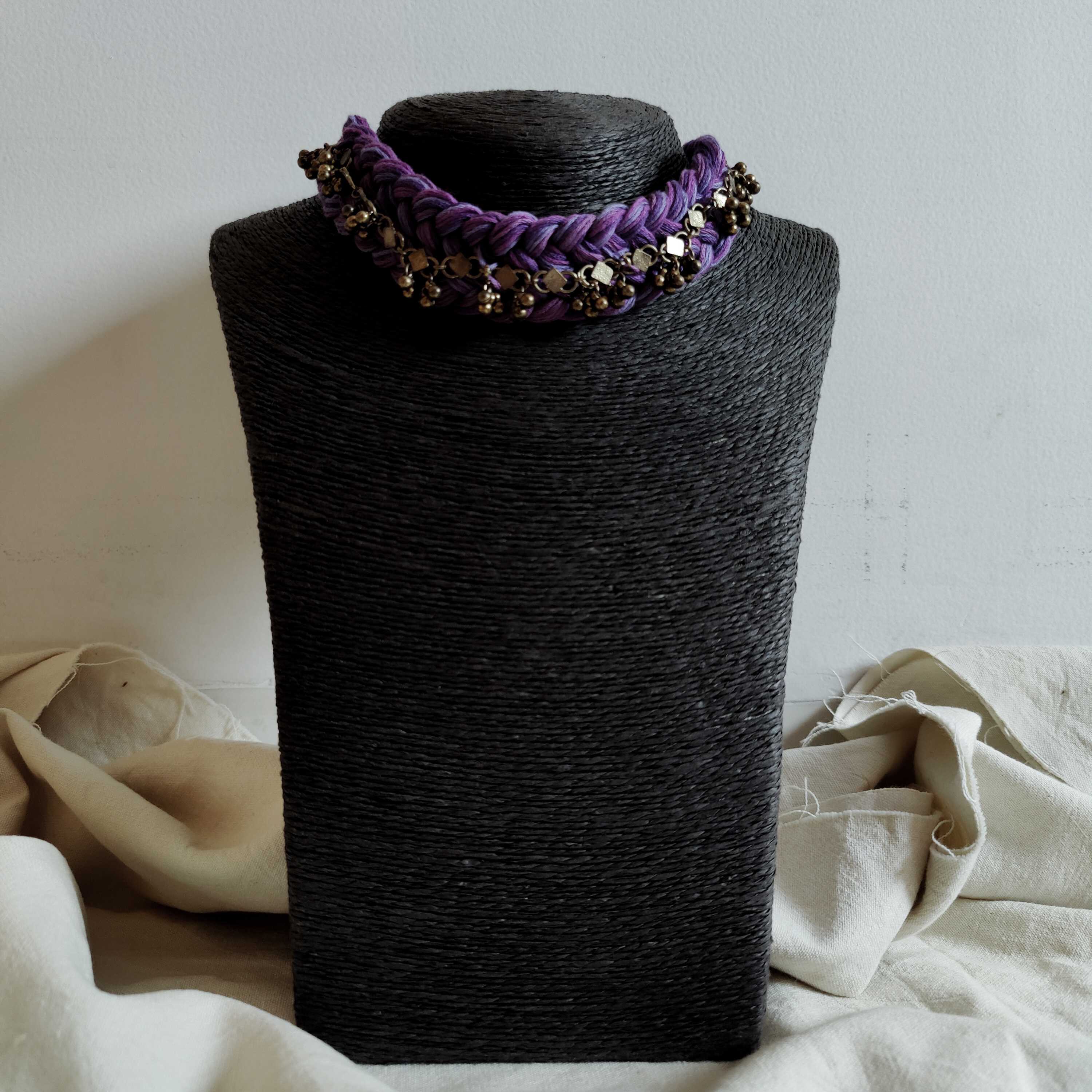 Embellished Thread Choker Necklace