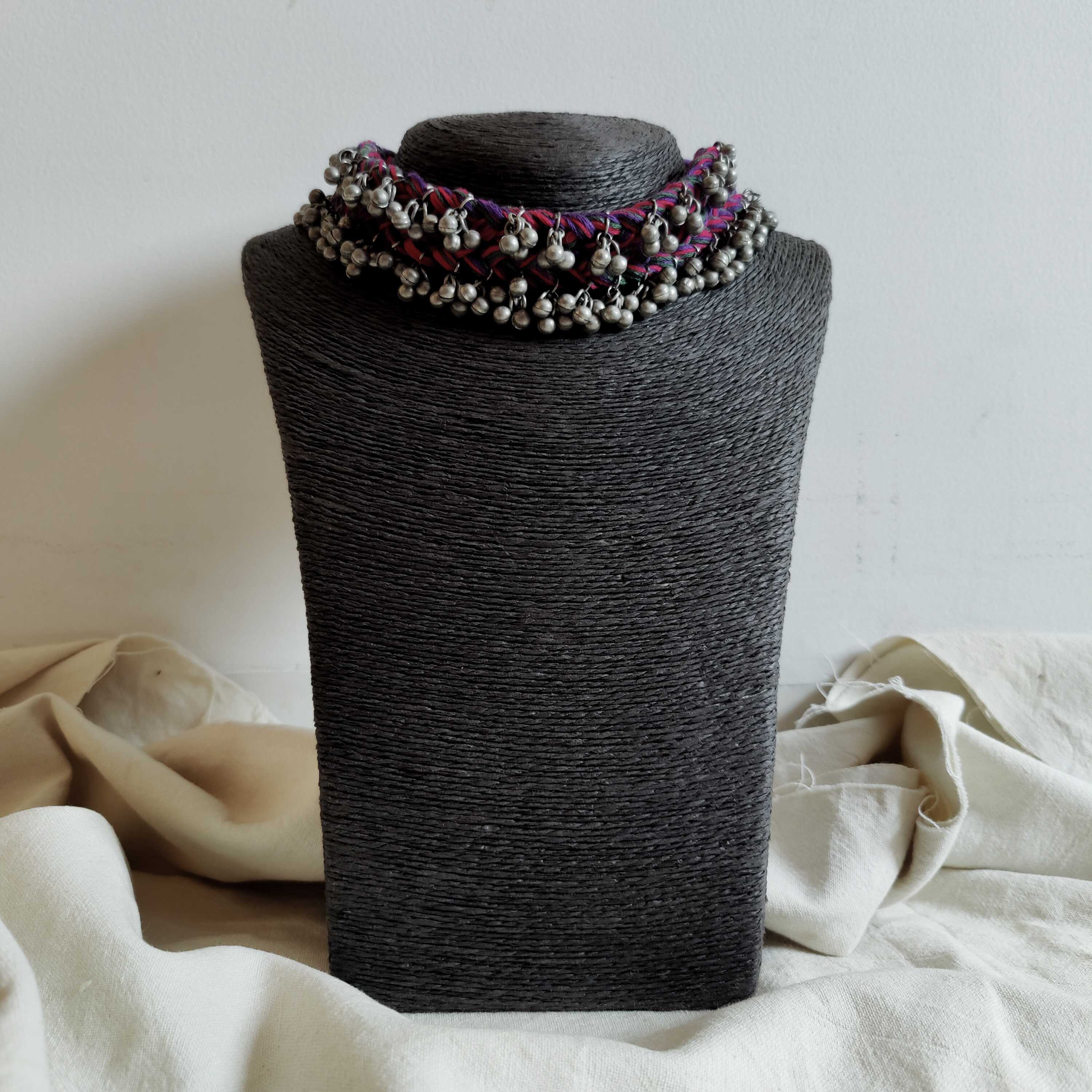 Embellished Thread Choker Necklace