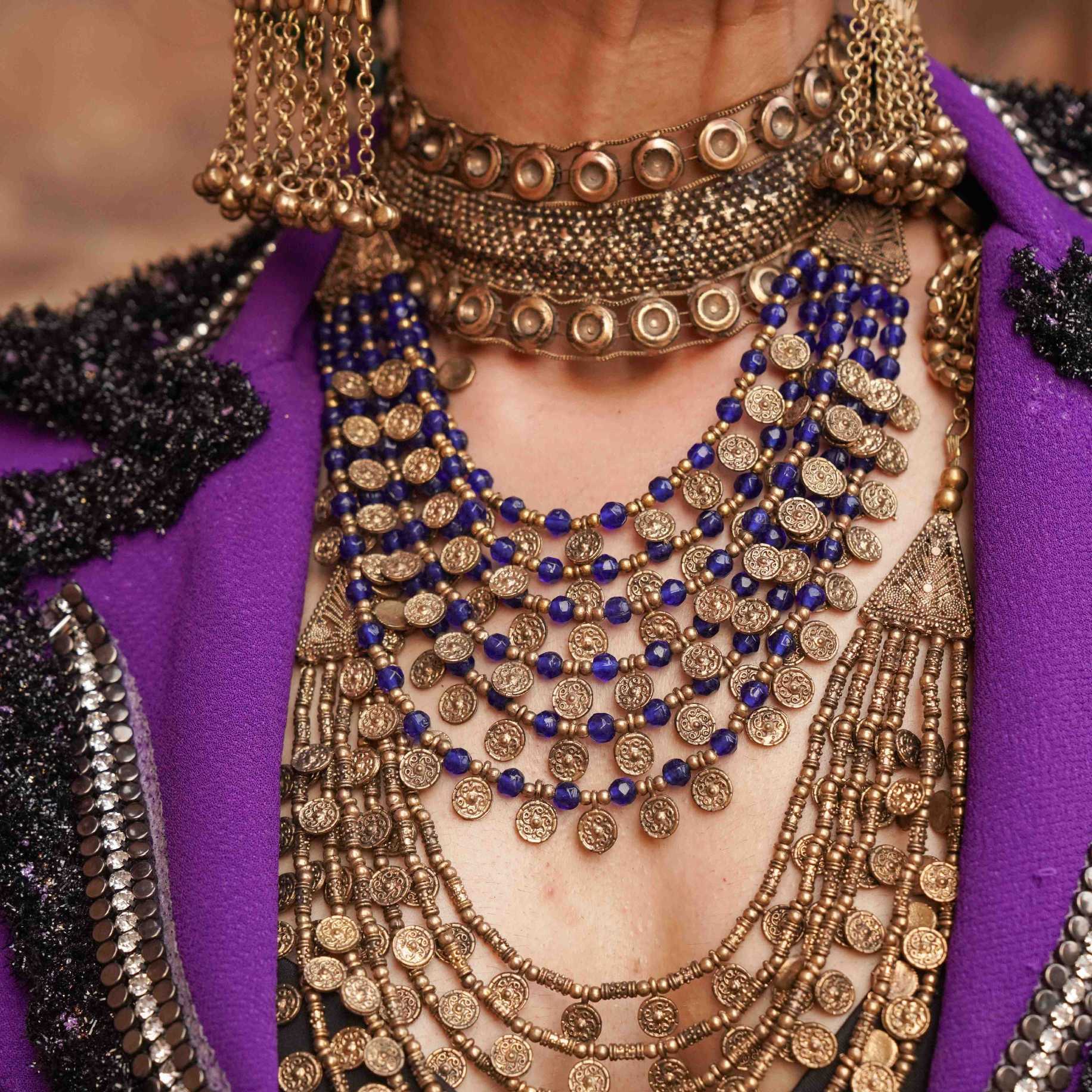 Six Layered Gold Coin Necklace